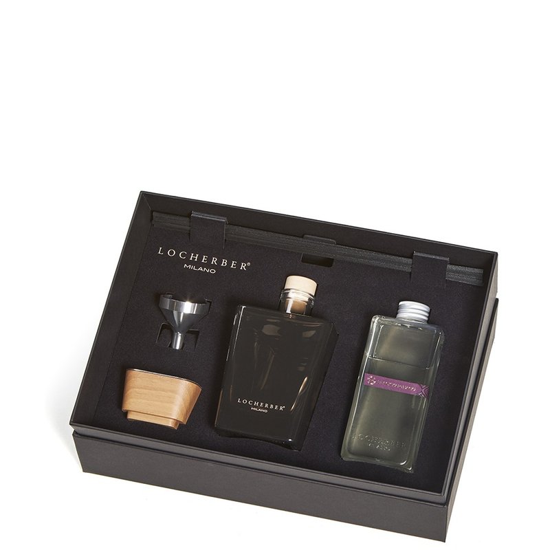 Italian LOCHERBER 500ML diffuser fragrance gift box (Erlenmeyer bottle SKYLINE series) - น้ำหอม - วัสดุอื่นๆ สีดำ