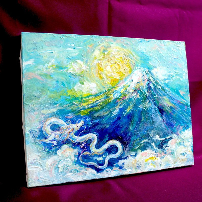 【Only One 原創圖片】龍畫 / 富士 / 圖片 / 日本製 - 海報/掛畫/掛布 - 壓克力 藍色