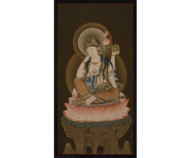 タンカアート タンカ（チベット仏教） タンカのポスター Guru Rimpoche（チベット