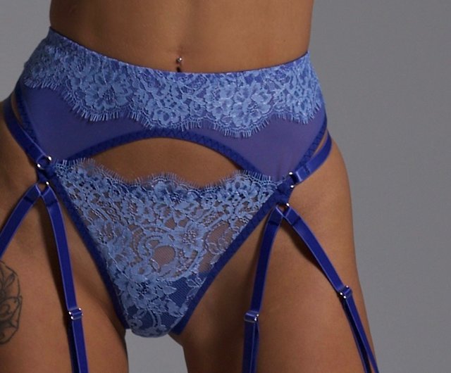 Handmade lingerie set made of lace and sheer mesh, luxury underwear - Shop  Toporkova brand Women's Underwear - Pinkoi