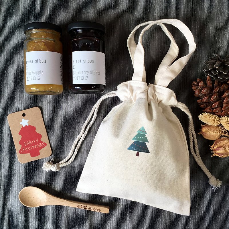 [Christmas Gift Exchange] Jam Set x Drawstring Pocket 130g Gift Exchange - Jams & Spreads - Fresh Ingredients Multicolor
