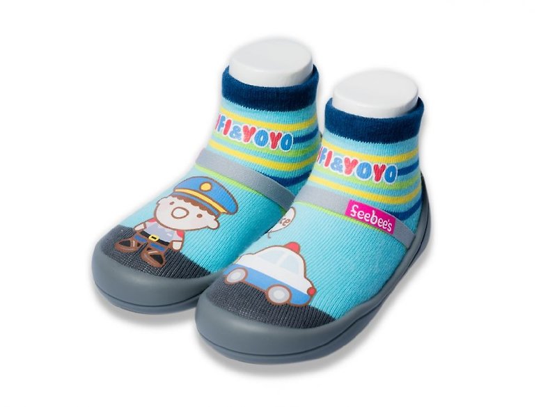【Feebees】Fifi&Yoyo Series_Police Car - Kids' Shoes - Other Materials Blue