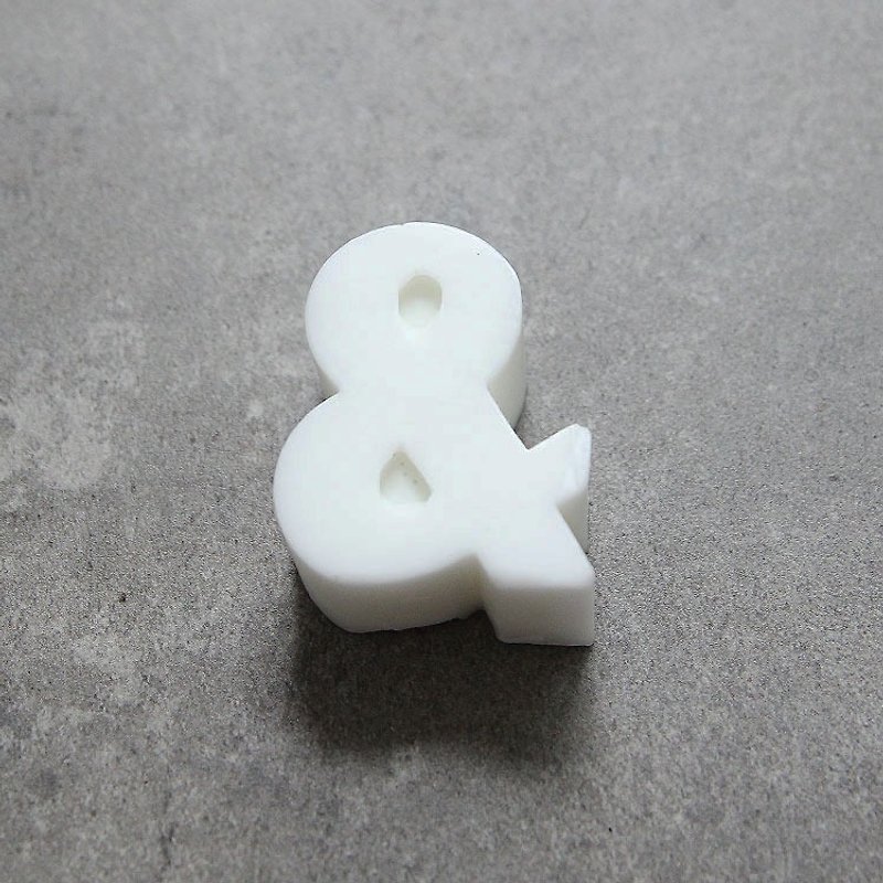English alphabet handmade soap - real lavender & white - Soap - Other Materials White