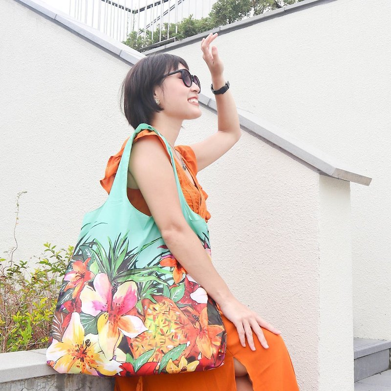 ENVIROSAX Australian Reusable Shopping Bag-Tropics Fruits - Messenger Bags & Sling Bags - Polyester Multicolor