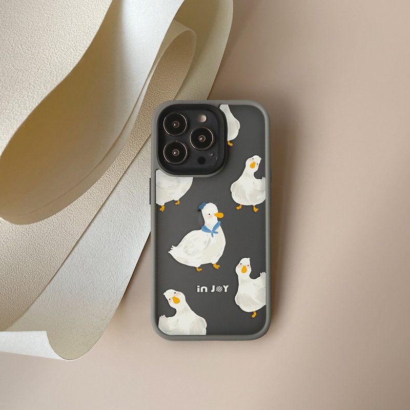 iPhone 15/14/13/12/11/SE3 ,Clingy call duck, matte, anti-drop iPhone case - Phone Cases - Plastic Multicolor