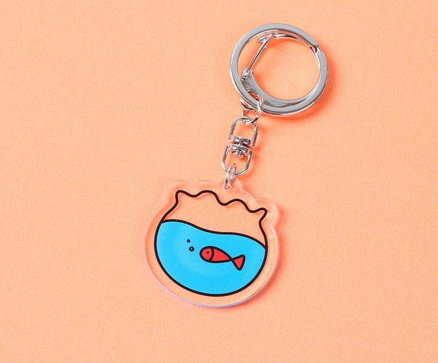 水族館チャームアクリルキーホルダー - ショップ Surprise Tattoos