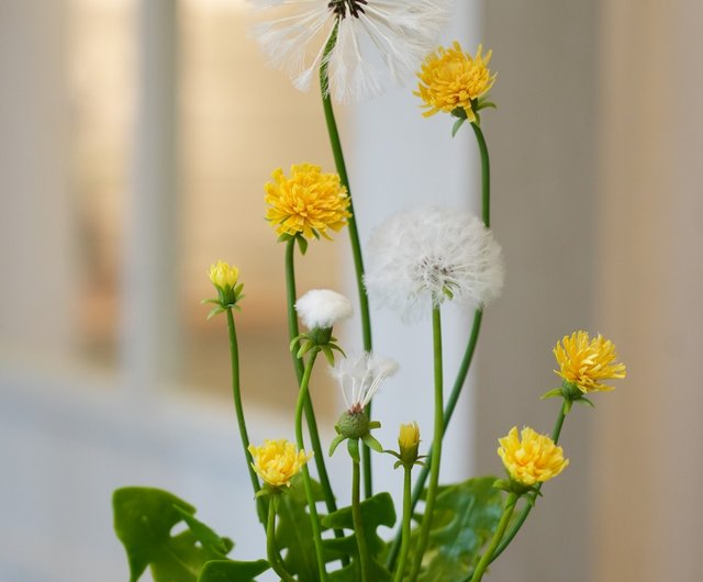 体験・アクティビティ】【入学記事】クレイフラワーアート タンポポ 12