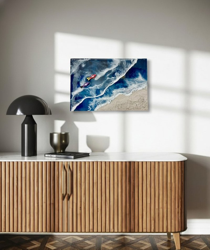 Ocean Wave Art Creation using Epoxy Resin. Cultural coupons accepted. - วาดภาพ/ศิลปะการเขียน - วัสดุกันนำ้ 