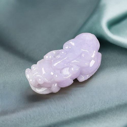 瓔珞珠寶盒 E.L.Jewelry Box 冰糯紫羅蘭翡翠貔貅 | 天然緬甸玉翡翠A貨