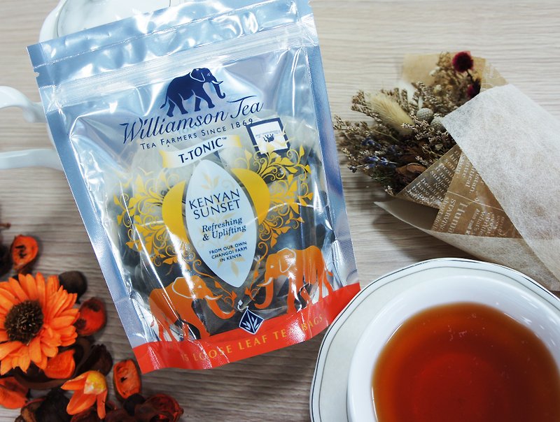 肉桂紅茶KENYAN SUNSET / 立體茶包系列 - 茶葉/漢方茶/水果茶 - 新鮮食材 橘色