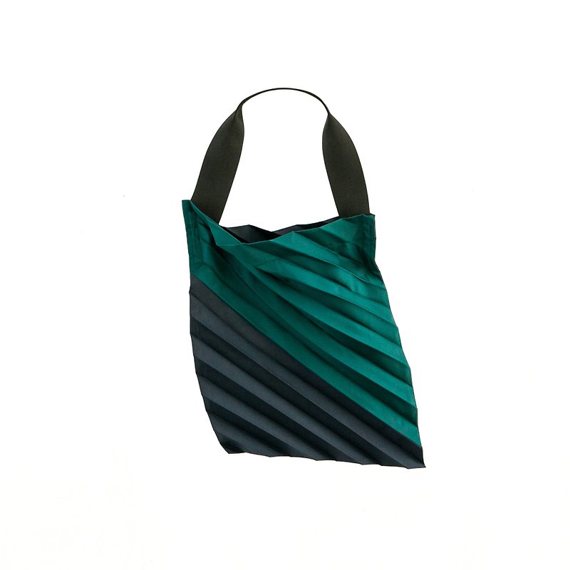 Errorism * 45 Degree pleated colour blocking tote bag - Handbags & Totes - Waterproof Material 