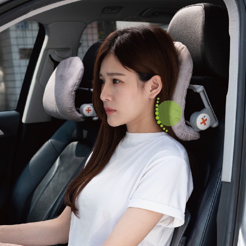 健頸托 汽車座椅專用頸枕 - 頸枕/午睡枕 - 尼龍 灰色