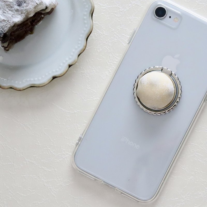 Mame Daifuku smartphone ring that looks like the real thing - Phone Accessories - Clay White