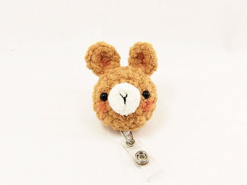Bunny rabbit-rabbit-ticket-youyou card - ID & Badge Holders - Polyester Brown