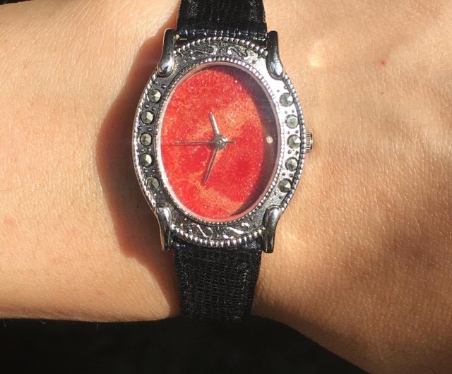 John Hardy ヴィンテージ ウォッチ925 silver Oxidized Sterling Silver John Hardy wrist watch Granulated