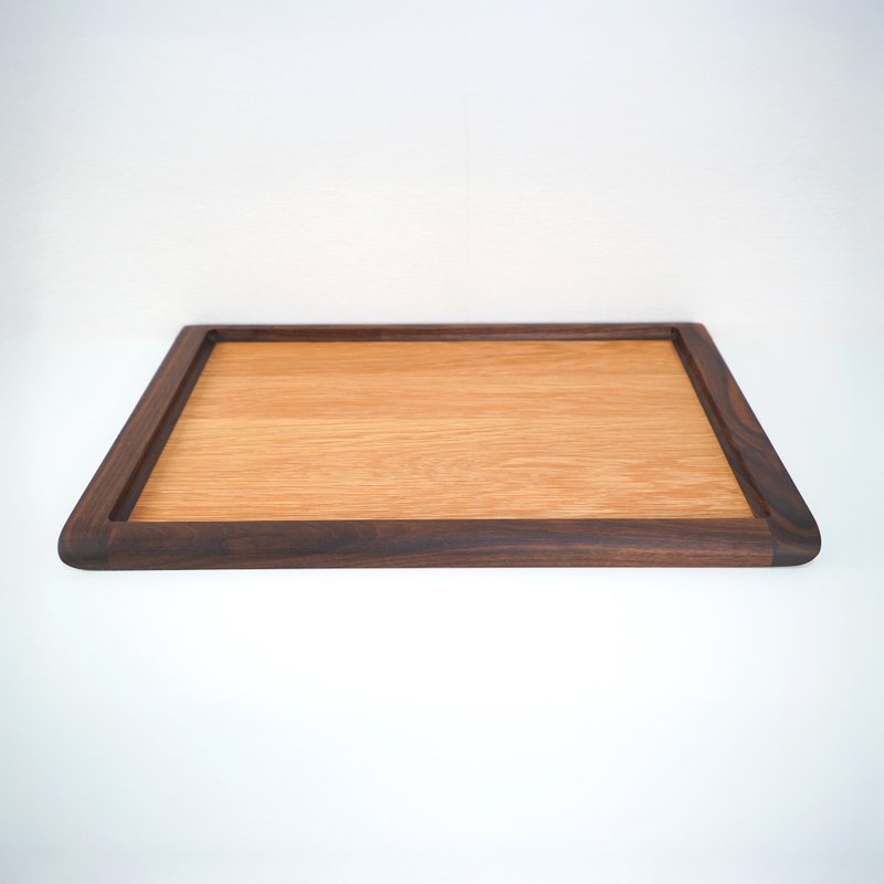 Fifty9 Design New York Wood Color Block Tray - จานและถาด - ไม้ 