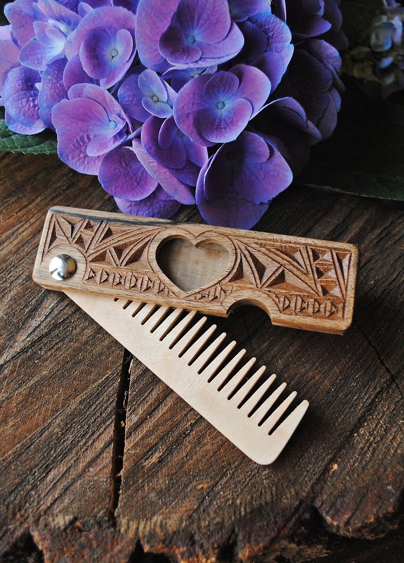 Personalized hair comb, Gift for her, Mother gift, Women gift, Hair accessories - Hair Accessories - Wood 