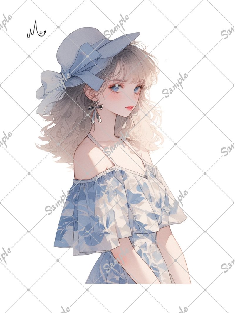 オリジナル人物ステッカー - 貼紙 - 紙 