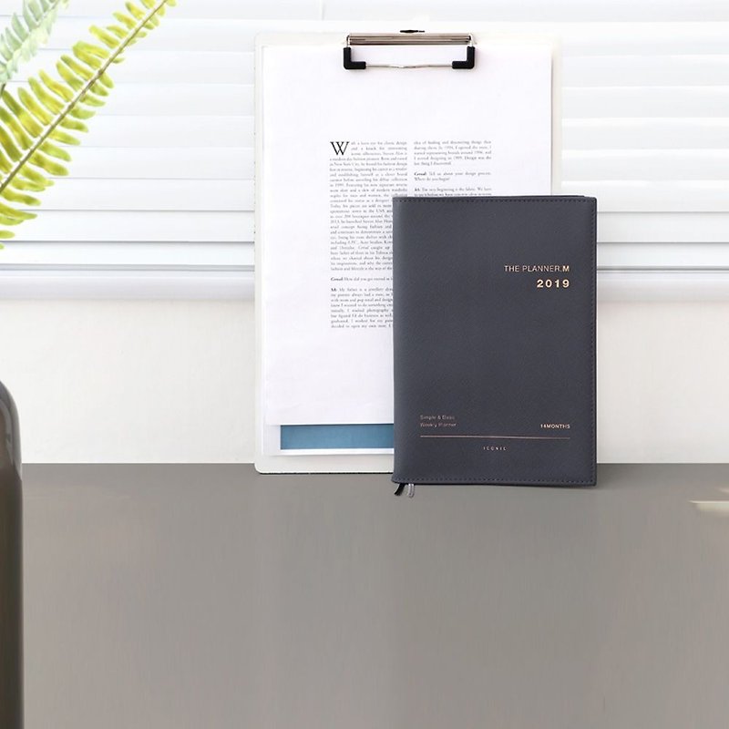 ICONIC 2019 Classic Moon M (Time Limit) - Monarch Grey, ICO53177 - Notebooks & Journals - Paper Gray