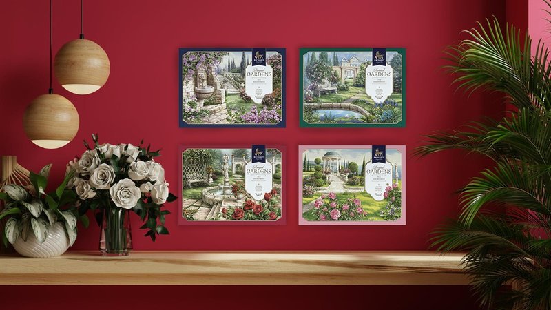 即期良品  看清楚再下單  皇家花園9入紅茶茶包組-共四款 - 茶葉/茶包/水果茶 - 紙 藍色