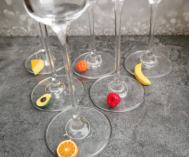 glass markers Coastal charms, Drink markers, wine charms - Shop FRUIT STORIES Other - Pinkoi