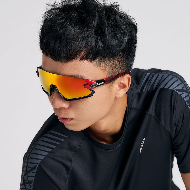 【ACEKA】Sunshine Symphony Half Frame Sports Sunglasses (SONIC Professional Sports Series) - Sunglasses - Other Materials 