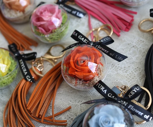 【即完売品】magma / keyring ETERNAL FLOWER F14 Eternal Flower Keychain/Eternal Rose - Shop KEYURA