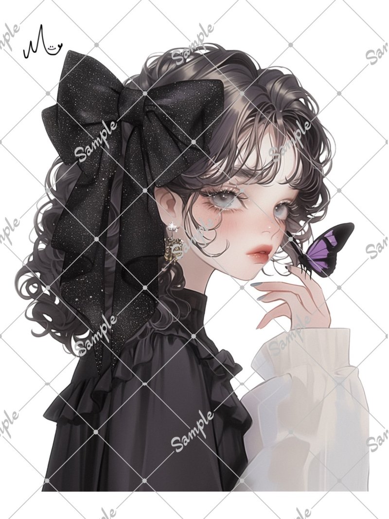 オリジナル人物ステッカー - 貼紙 - 紙 