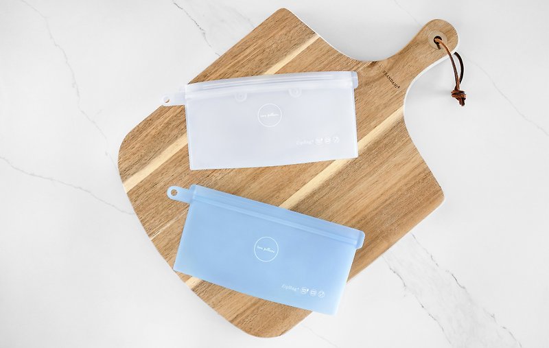 美國 ZipBag 白金矽膠密封袋 萬用小小袋 兩色可選 - 廚具 - 矽膠 白色