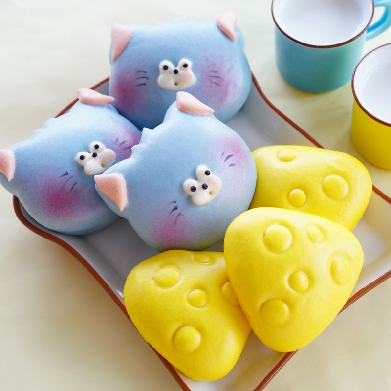 明治 肉まん 猫とチーズのミルク風肉まん 6個入 - その他 - その他の素材 