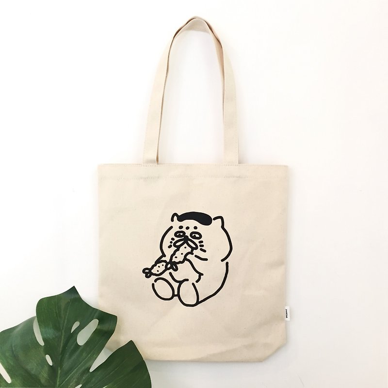 M-type shoulder / portable canvas bag - eat Goro - Messenger Bags & Sling Bags - Cotton & Hemp 