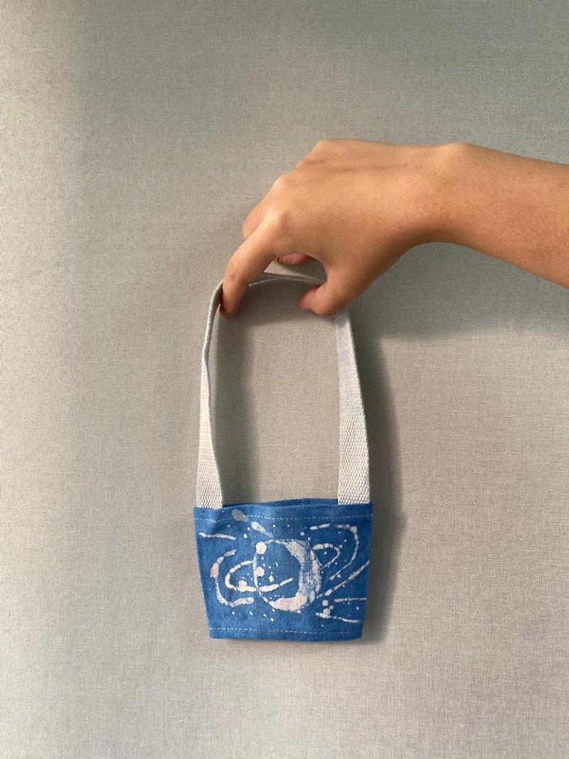 Indigo Cup Sleeve - Handbags & Totes - Cotton & Hemp Blue