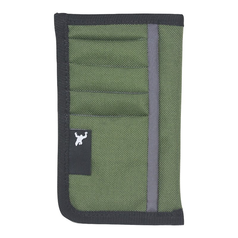 Greenroom136  - ポケットブックピング - スリムスマートフォン5.5 "ウォレット - グリーン - 財布 - 防水素材 グリーン