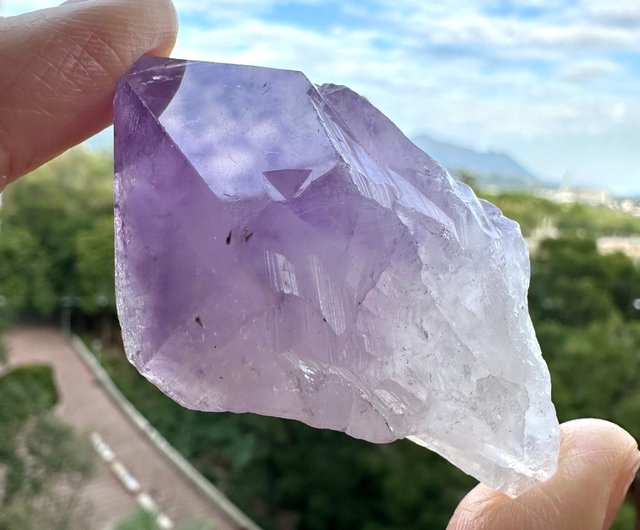 Raw factory purple in white Crystal