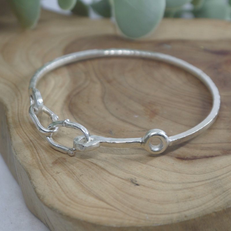 Chain - Sterling Silver Bracelet - สร้อยข้อมือ - เงินแท้ สีเงิน