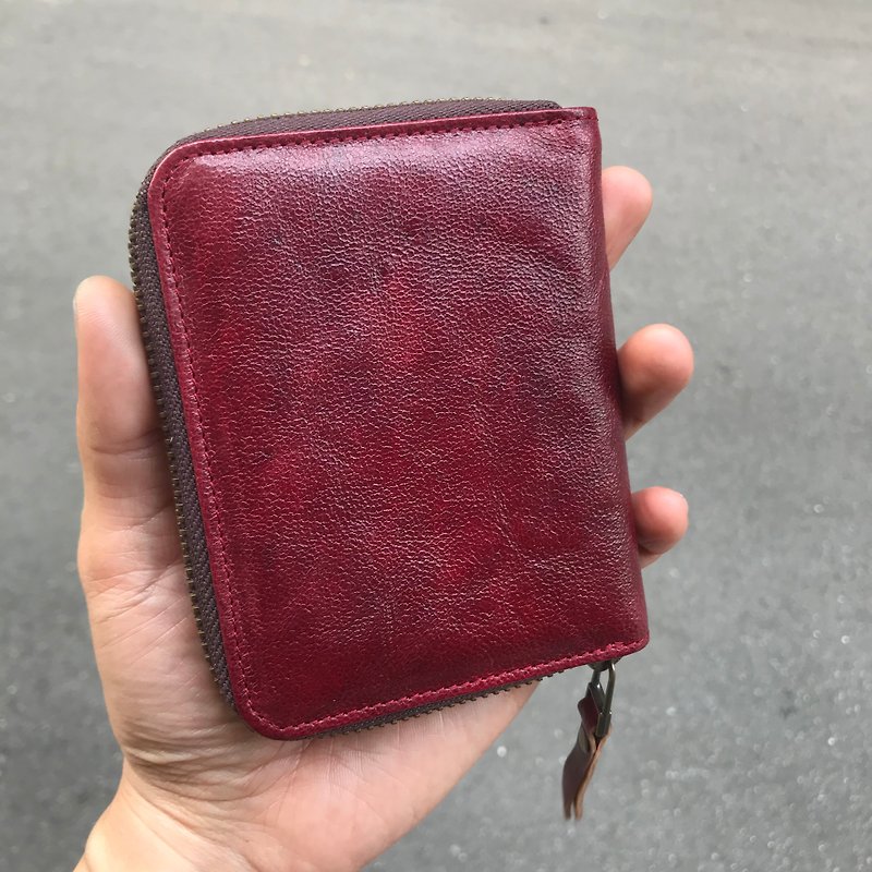 Sienna leather organ wallet - กระเป๋าสตางค์ - หนังแท้ สีนำ้ตาล