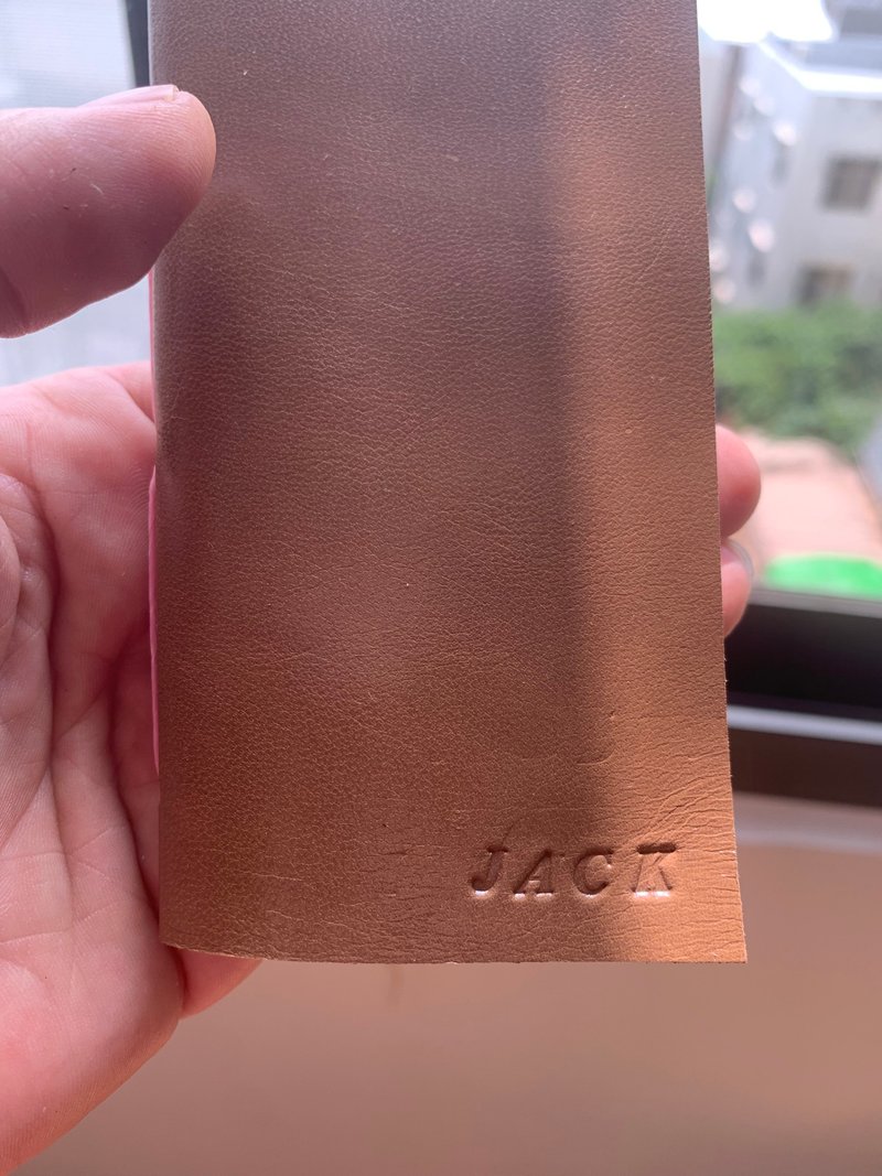 Personalized Leather Covered Mini Letters - Great Father's Day and Boyfriend Gift - สมุดบันทึก/สมุดปฏิทิน - กระดาษ สีนำ้ตาล