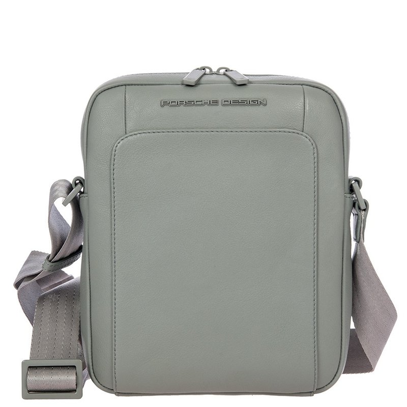 Porsche Design Limited Edition 30% Off German Top Calf Leather Shoulder Bag Crossbody Bag Brand New Counter Display - กระเป๋าแมสเซนเจอร์ - หนังแท้ สีเทา