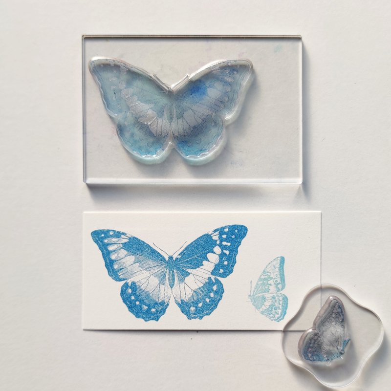 Biology Stamp Cypris Morpho - ตราปั๊ม/สแตมป์/หมึก - เรซิน สีใส