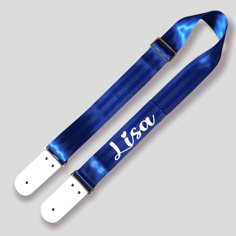 Personalized Custom Red Guitar Strap - 吉他配件 - 尼龍 紅色