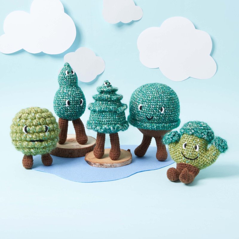 LITTLE TREANT Crochet Kit - Knitting, Embroidery, Felted Wool & Sewing - Cotton & Hemp 