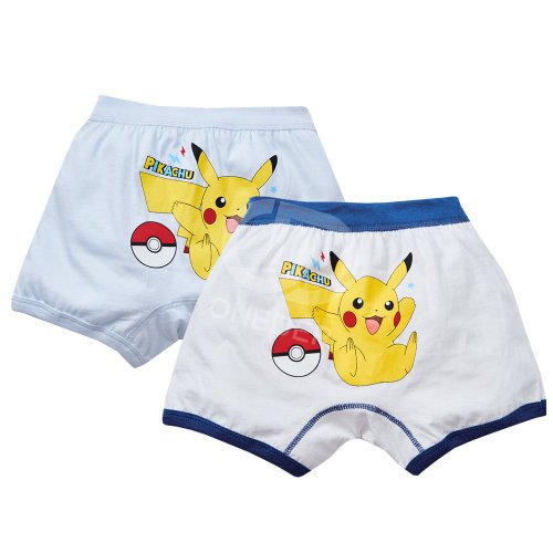 ONEDER旺達棉品 【ONEDER旺達】Pokémon寶可夢皮卡丘 二入男童純棉內褲 四角內褲