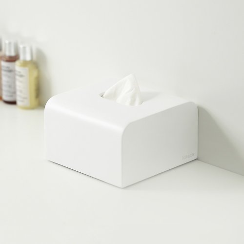 日本ideaco 日本ideaco 方形圓角磚磨砂餐巾紙盒-多色可選
