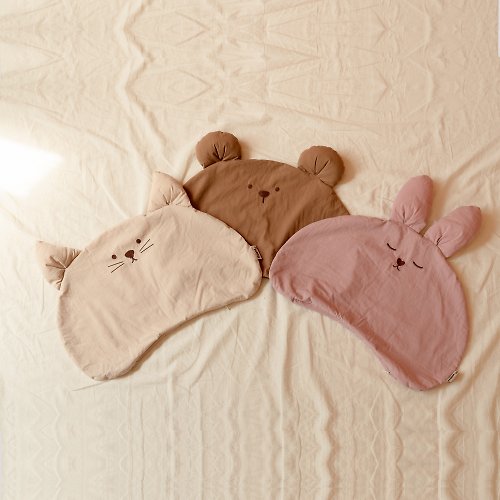 媽咪可兒 【韓國Hello HiZoo】手工製動物造型純棉柔感兒童枕套 (不含枕芯)