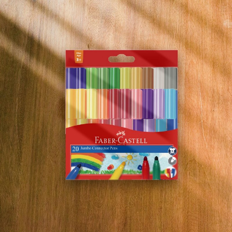 Faber-Castell JUMBO 20色連接筆(原廠正貨) - 其他 - 其他材質 多色