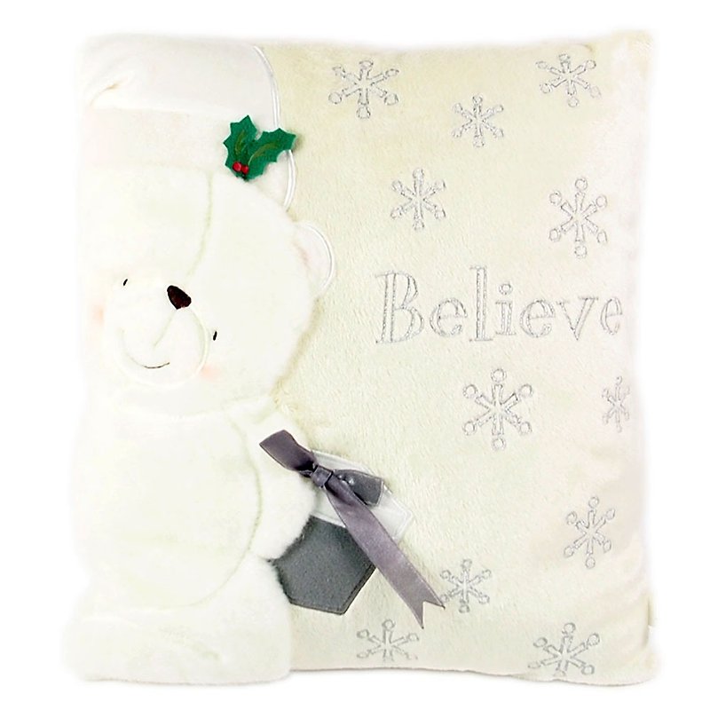 Pillow / White Christmas Fleece [Hallmark-ForeverFriends Christmas Series] - หมอน - วัสดุอื่นๆ ขาว