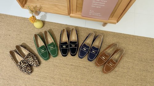 ヒョウ柄レザー ローファー 41 ヒョウ柄レザー ローファー 41 ヒョウ柄レザー ローファー 41