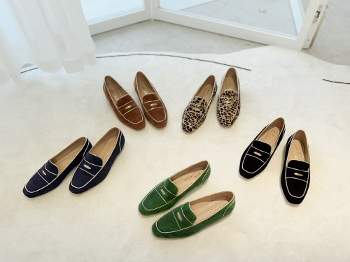 ヒョウ柄レザー ローファー 41 ヒョウ柄レザー ローファー 41 ヒョウ柄レザー ローファー 41