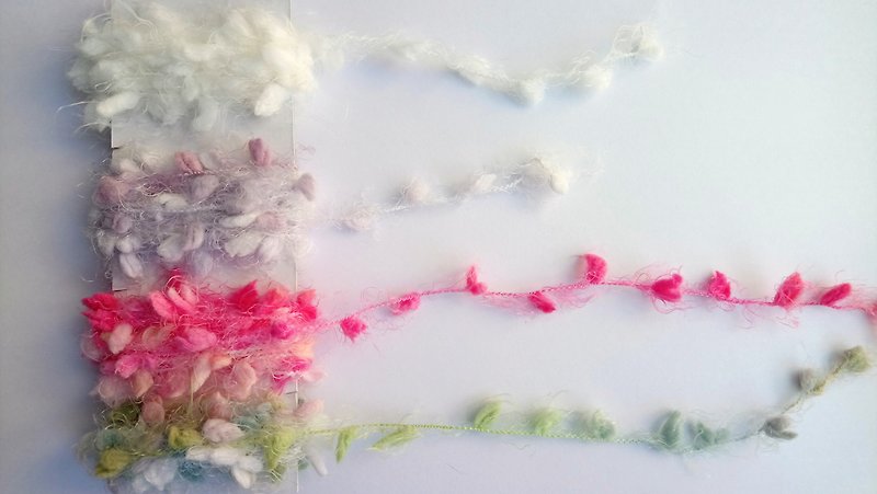 日記装飾 　綿花紗線　2m 4種類 - 編み物/刺繍/羊毛フェルト/裁縫 - コットン・麻 多色