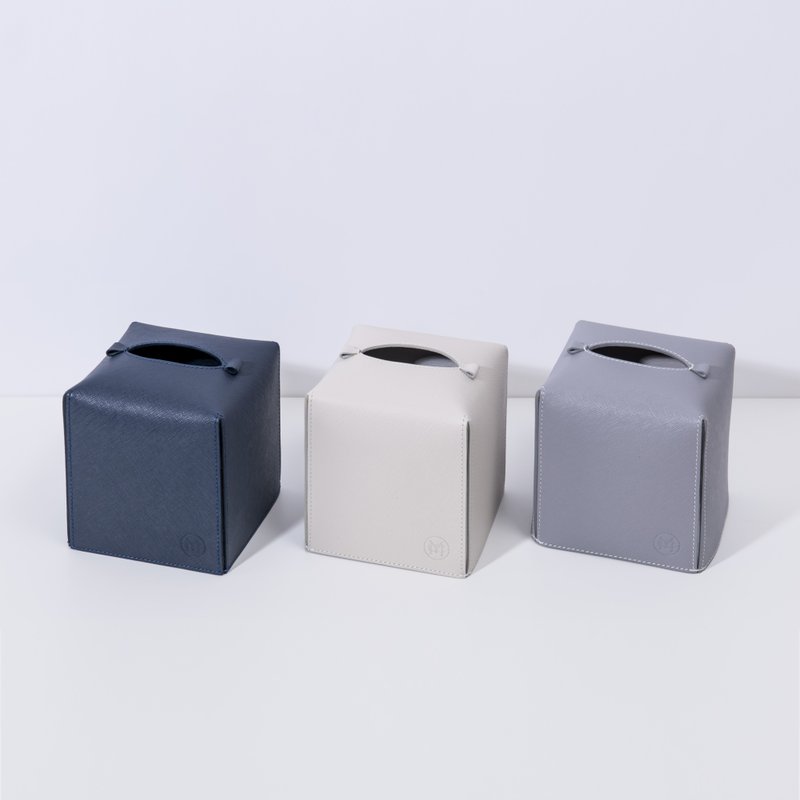 Mercury Genuine Leather Tissue Paper Cover (Small) Tissue Box Noodle Box Facial Paper Cover Genuine - กล่องทิชชู่ - หนังแท้ 